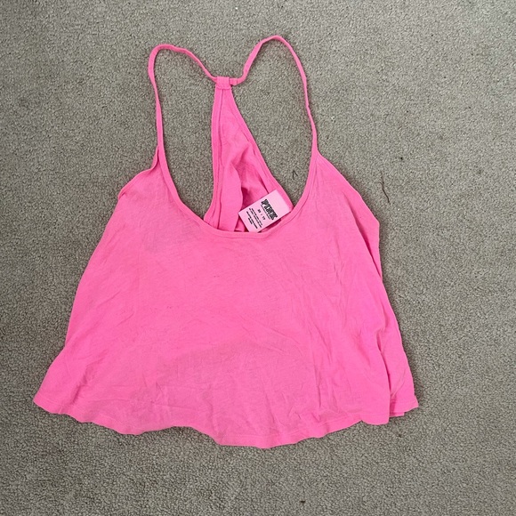 PINK neon pink crop top - Picture 1 of 3